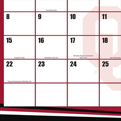TURNER SPORTS Oklahoma Sooners 2026 17x11 Desk Calendar (26998901014) in Saudi Arabia
