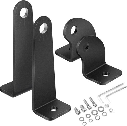 OFFROADTOWN LED Light Bar Side Mounting Brackets Universal Mounts Kit for Straight or Curved LED Light Bar Side-Mounted L-Shape for 6 inch up to 54 inch (Pack of 2) in Saudi Arabia