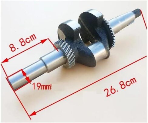 CRANKSHAFT 19.05MM 20MM Fit for GX160 5.5HP Water Motor(Q Type 19.05mm Shaft) in Saudi Arabia