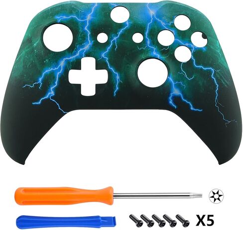 eXtremeRate Clown Hahaha Patterned Front Housing Shell Case for Xbox One S/X Controller, Soft Touch Faceplate Cover Replacement Kit for Xbox One S/X Controller (Model 1708) - Controller NOT Included in Saudi Arabia