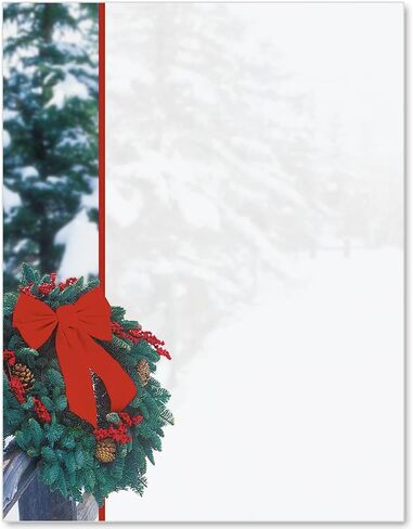 PaperDirect Ice Reflection Snowflake Papers, Winter Stationery with Icy Background and Elegant Snowflakes, 8.5 x 11, Acid-Free, Ideal for Invites, Flyers, Cards, 25 Sheets in Saudi Arabia
