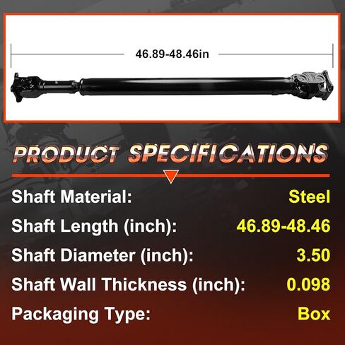 عمود محرك مناسب لسيارة Toyota 4Runner 1996-2000 2.7L/3.4L AT 4WD، مجموعة عمود عمود الدعامة استبدال الجانب الخلفي # 371103D300، 37110-3D300 in Saudi Arabia