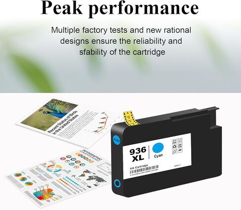 936XL 936e Ink Cartridges Combo Pack High Yield Replacement for HP 936 936XL 936e Combo Pack Compatible with OfficeJet Pro 9125e 9120e 9730e 9130 9135e 9122e 9128e 9110b 9120b 9130b 9130e Printers in Saudi Arabia