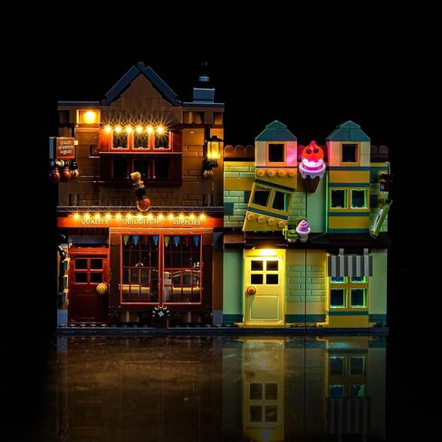 طقم إضاءة متوافق مع مستلزمات كويدتش عالية الجودة من Lego 76452 وصالون الآيس كريم - لا يوجد نموذج فقط، ملحقات إضاءة LED متوافقة مع Lego 76452 (الإصدار القياسي) in Saudi Arabia