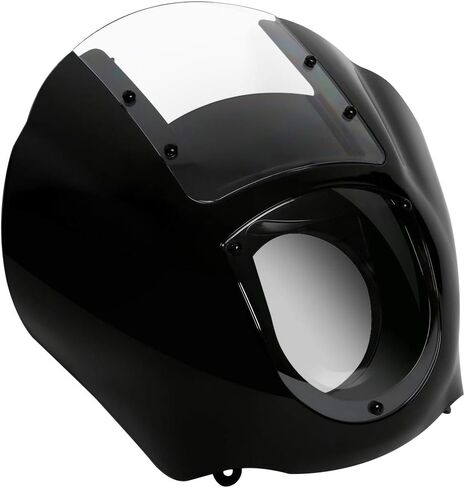 TCT-MOTORPARTS Black Quarter Fairing & Windshield Fit for Harley Dyna Fat Bob Low Rider Super Glide 1995-2005 Sportster Iron 883 1200 1988-2012 in Saudi Arabia