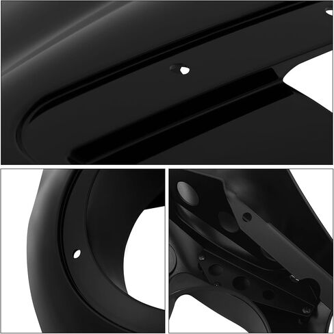 TCT-MOTORPARTS Black Quarter Fairing & Windshield Fit for Harley Dyna Fat Bob Low Rider Super Glide 1995-2005 Sportster Iron 883 1200 1988-2012 in Saudi Arabia