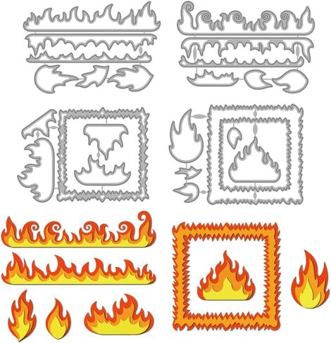 MAYJOYDIY Fireworks Party Metal Cutting Dies Festival Firework Die Cuts Stencils Love Star Element Embossing Template Dies for DIY Paper Craft Card Making Scrapbooking Album Decor in Saudi Arabia