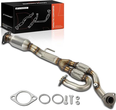 طقم المحول الحفاز الخلفي A-Premium متوافق بشكل مباشر مع Nissan 2005-2006 Altima، 2004-2006 Maxima، 2004-2009 Quest، 3.5L، متوافق مع EPA in Saudi Arabia
