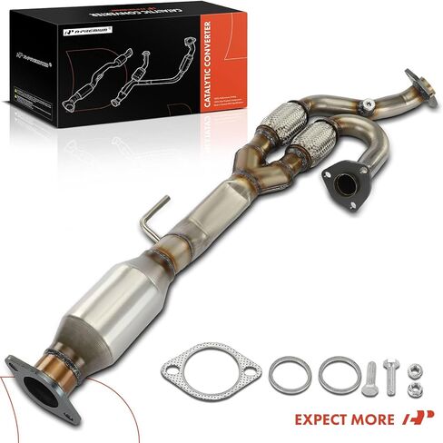 طقم المحول الحفاز الخلفي A-Premium متوافق بشكل مباشر مع Nissan 2005-2006 Altima، 2004-2006 Maxima، 2004-2009 Quest، 3.5L، متوافق مع EPA in Saudi Arabia