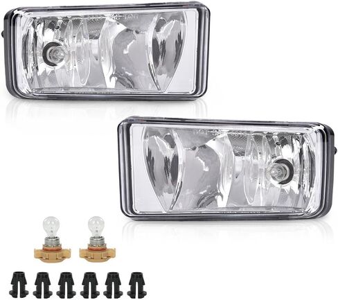 مصابيح الضباب PIT66 متوافقة مع Chevy Silverado 1500 2007-2015 /Chevy Avalanche 07-13 /Silverado 2500HD 3500HD 07-14/ Cadillac Escalade 07-08، مصابيح الضباب الأمامية اليسرى واليمنى Faros De Niebla in Kuwait