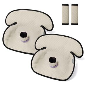 2 Pack Baby Potty Training Car Seat Protector, Waterproof Car Seat Liner for Potty Training Toilet, Baby Infant Toddler Piddle Pad Fits for Carseat, Stroller, Highchair - 2 Pack, Beige in Kuwait