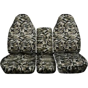 أغطية متوافقة تمامًا مع أغطية مقاعد شاحنة دودج رام كامو 1994-2002 (الجيل الثاني) (40/20/40 مقعد مقسم) مع وحدة تحكم مركزية - أمامي: الأراضي الرطبة (16 مطبوعة) مع أحزمة مدمجة in Kuwait