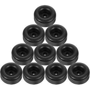 10 Pack Trailer Ramp Door Rubber Bumpers - 2.5" Rubber Bump Stops Round Trailer Bumper Pads for Cargo Ramp Doors, Truck Tailgates Utility Accessories (Black) in Saudi Arabia