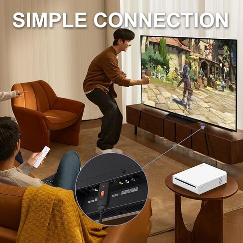 Wii to HDMI Adapter - Convert 1080P/720P Ypbpr Signals to Digital HDMI for Nintendo Wii and U in Kuwait