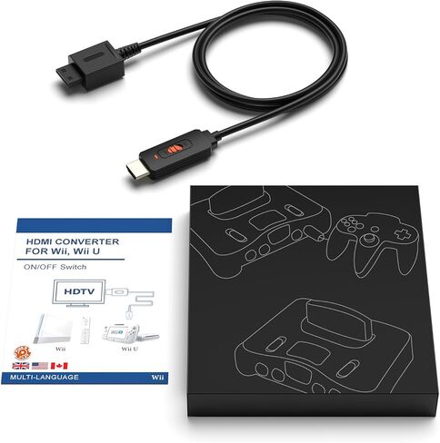 Wii to HDMI Adapter - Convert 1080P/720P Ypbpr Signals to Digital HDMI for Nintendo Wii and U in Kuwait