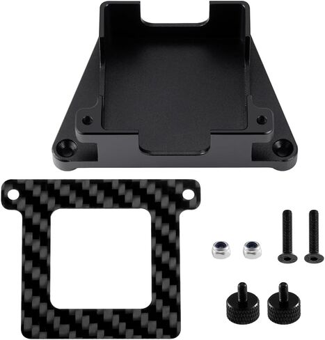MORLORDY RC Car GNSS GPS Speed Holder Case Protector Carbon Fiber Upgrade Parts for Arrma 1/8 Vendetta 3S BLX (Black) in Saudi Arabia