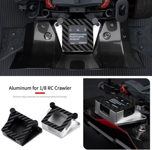MORLORDY RC Car GNSS GPS Speed Holder Case Protector Carbon Fiber Upgrade Parts for Arrma 1/8 Vendetta 3S BLX (Black) in Saudi Arabia