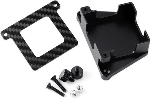 MORLORDY RC Car GNSS GPS Speed Holder Case Protector Carbon Fiber Upgrade Parts for Arrma 1/8 Vendetta 3S BLX (Black) in Saudi Arabia