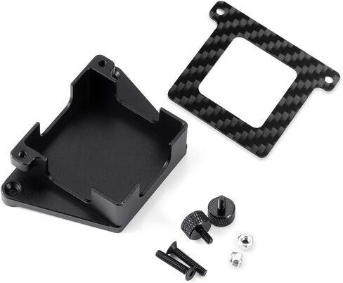 MORLORDY RC Car GNSS GPS Speed Holder Case Protector Carbon Fiber Upgrade Parts for Arrma 1/8 Vendetta 3S BLX (Black) in Saudi Arabia