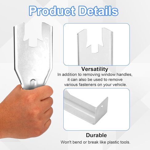 76951 Window Handle Removal Tool with 20pcs 76980 Retainer Clips, Window Handle Crank Removal Tool Metal Automotive Repair Kit for Most Car Door Panel in Saudi Arabia
