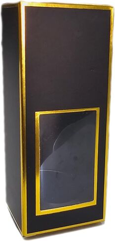 صندوق تعبئة للشحن، صندوق كرافت صغير بفتحة واضحة لزجاجة 1 أونصة / صندوق تعبئة الزجاجات 1 أونصة بطباعة ذهبية (1 أونصة 12 عبوة) in Kuwait