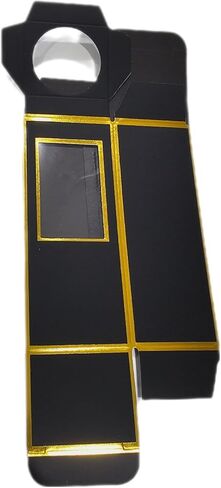 صندوق تعبئة للشحن، صندوق كرافت صغير بفتحة واضحة لزجاجة 1 أونصة / صندوق تعبئة الزجاجات 1 أونصة بطباعة ذهبية (1 أونصة 12 عبوة) in Kuwait