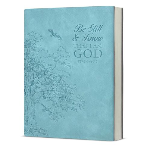 Christian Gifts Journal Notebook Bible Verse Be Still and Know That I Am God Scripture Religious Writing Notebook Gifts-Green in Saudi Arabia
