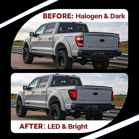 Tail Light For Ford F150 F-150 2021-2025 LED Taillights Assembly Compatible with F-150 All Models Smoke Lens Driver & Passenger Side Rear Lamps (1 Pair) in Saudi Arabia