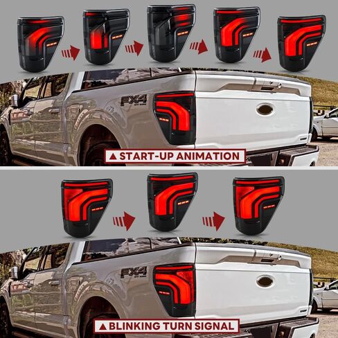 Tail Light For Ford F150 F-150 2021-2025 LED Taillights Assembly Compatible with F-150 All Models Smoke Lens Driver & Passenger Side Rear Lamps (1 Pair) in Saudi Arabia