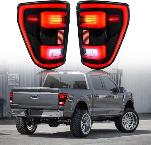 Tail Light For Ford F150 F-150 2021-2025 LED Taillights Assembly Compatible with F-150 All Models Smoke Lens Driver & Passenger Side Rear Lamps (1 Pair) in Saudi Arabia