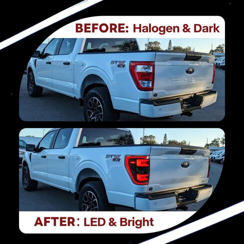 Tail Light For Ford F150 F-150 2021-2025 LED Taillights Assembly Compatible with F-150 All Models Smoke Lens Driver & Passenger Side Rear Lamps (1 Pair) in Saudi Arabia