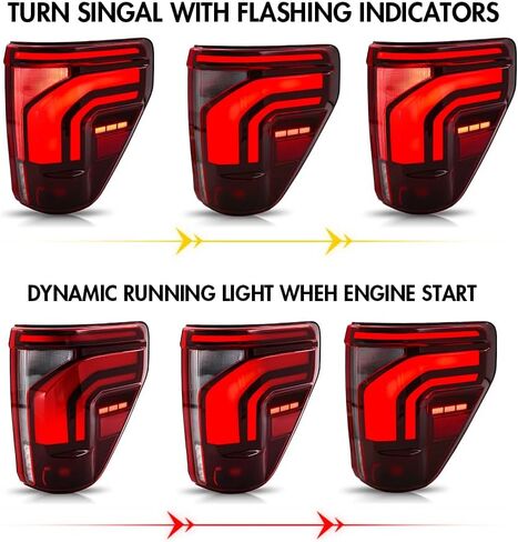 Tail Light For Ford F150 F-150 2021-2025 LED Taillights Assembly Compatible with F-150 All Models Smoke Lens Driver & Passenger Side Rear Lamps (1 Pair) in Saudi Arabia