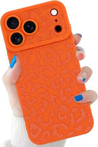 متوافق مع iPhone 16 Pro Leopard Case مقاوم للصدمات ناعم TPU من الدرجة العسكرية للحماية من السقوط بطباعة الفهد للنساء والفتيات لهاتف iPhone 16 Pro 6.3 بوصة أسود ليوبارد in Kuwait