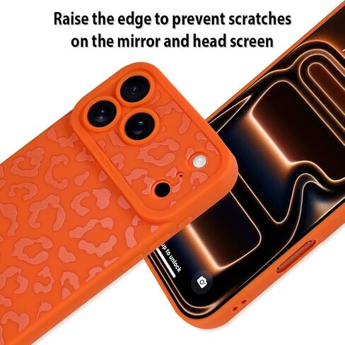 متوافق مع iPhone 16 Pro Leopard Case مقاوم للصدمات ناعم TPU من الدرجة العسكرية للحماية من السقوط بطباعة الفهد للنساء والفتيات لهاتف iPhone 16 Pro 6.3 بوصة أسود ليوبارد in Kuwait