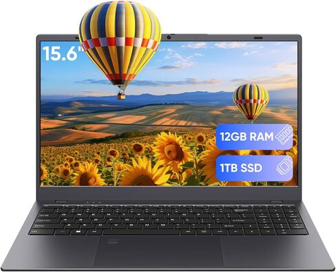 كمبيوتر محمول، كمبيوتر محمول مقاس 15.6 بوصة، ذاكرة وصول عشوائي LPDDR5 سعة 16 جيجابايت، محرك أقراص NVMe SSD سعة 512 جيجابايت، معالج N100 رباعي النواة Win-11 Pro، شاشة FHD IPS، بطارية طويلة الأمد، WiFi 6، BT، USB-C، كاميرا ويب in Saudi Arabia