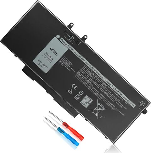 52Wh DXGH8 7.6V Battery for Dell XPS 13 9370 9380 Inspiron 13 7390 7391 2-in-1 5390 5391 14 7490 Latitude 3301 Vostro 13 5390 5391 G8VCF H754V 0H754V V48RM HK6N5 P82G P82G002 P113G P114G P115G 4 Cell in Kuwait
