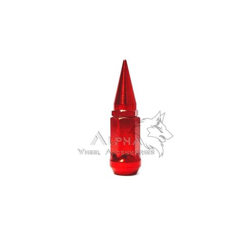 20 Red Spike Lug Nuts 14X1.5 for Chevy Camaro Dodge Challenger Charger Hellcat in Saudi Arabia