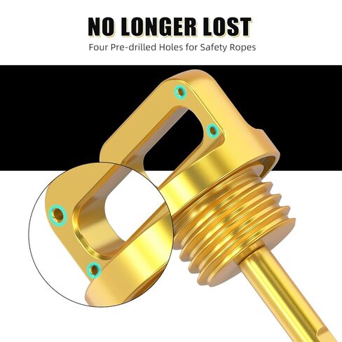 NICECNC Aluminium Engine Oil Fill Dipstick Compatible with Yamaha Raptor 700R YFM700R 2011-2026, Raptor 700 2009-2026 YFZ450 2004-2009 2012-2013 Gold in Saudi Arabia