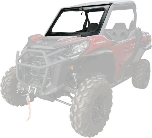 Tusk UTV Full Glass Windshield With Vent and 12" Windshield Wiper Compatible with Can-AM Commander 1000 and Maverick Sport/Trail 2021-2025 in Saudi Arabia