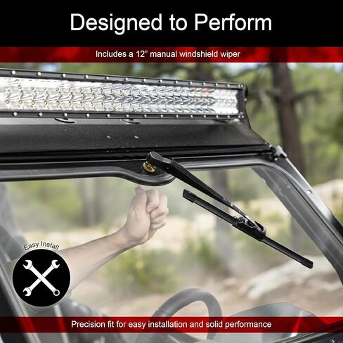 Tusk UTV Full Glass Windshield With Vent and 12" Windshield Wiper Compatible with Can-AM Commander 1000 and Maverick Sport/Trail 2021-2025 in Saudi Arabia