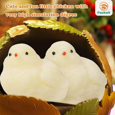ألعاب ضغط الفرخ المصنوعة يدويًا، ألعاب تململ إسفنجية فائقة النعومة من السيليكون، ألعاب إسفنجية لتخفيف التوتر (الدجاج) (قطعة واحدة) in Kuwait