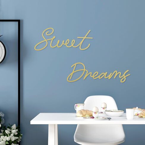 Zzbakress Sweet Dreams Wall Decor Metal Wall Art Large Modern Living Room Farmhouse Sign for Bedroom Black Metal Wall Art for Office and Home Wall Decor (Black, Farmhouse) in Saudi Arabia