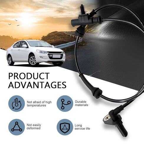 Car ABS Wheel Speed Sensor, Anti-Lock Brake System Sensor, Replace for OEM #3630050U2010, Compatible with Heyue (Black) in Saudi Arabia