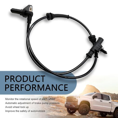 Car ABS Wheel Speed Sensor, Anti-Lock Brake System Sensor, Replace for OEM #3630050U2010, Compatible with Heyue (Black) in Saudi Arabia