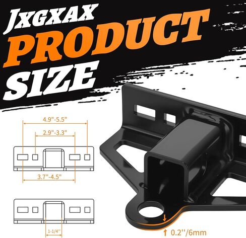 Zero Turn Lawn Mower Hitch with 1-1/4" Receiver - Upgrade 6mm Thicker Heavy Duty Steel Hitch Hold 7000LBS, Universal Fit for Most Tractor,Trailer,Golf Cart,ATV Etc (1-1/4 Inch Lawn Mower Hitch) in Saudi Arabia