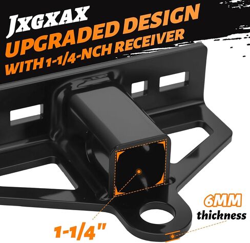 Zero Turn Lawn Mower Hitch with 1-1/4" Receiver - Upgrade 6mm Thicker Heavy Duty Steel Hitch Hold 7000LBS, Universal Fit for Most Tractor,Trailer,Golf Cart,ATV Etc (1-1/4 Inch Lawn Mower Hitch) in Saudi Arabia