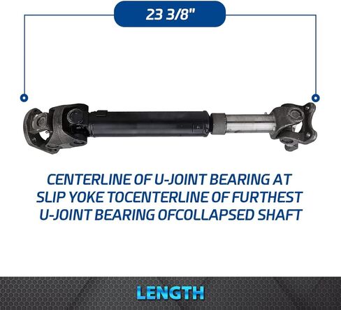 Bodeman - 23 3/8" REAR Driveshaft/Propshaft for 1990-1996 Ford Bronco - w/Auto Trans (E40D); w/3.08 & 3.55 Axle Ratio in Saudi Arabia