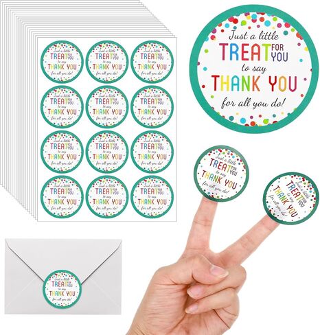 240 Pcs Thank You for All You Do Stickers, 2 Inch Round Thanks Stickers for Packaging, Colorful Dots Appreciation Sticker for Gift Tags, Envelope Seals, Reward Labels, Party Favors in Saudi Arabia
