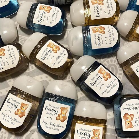 50 قطعة مخصصة مقاوم للماء استحمام الطفل المطهر ملصقات لاصقة شخصية شكرا لك ملصقات لصالح الزفاف للحمام والجسم يعمل in Kuwait