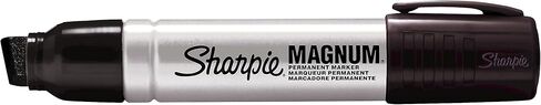 Sharpie Magnum Permanent Marker, Chisel Tip, Black, 72/Carton (44001) in Saudi Arabia